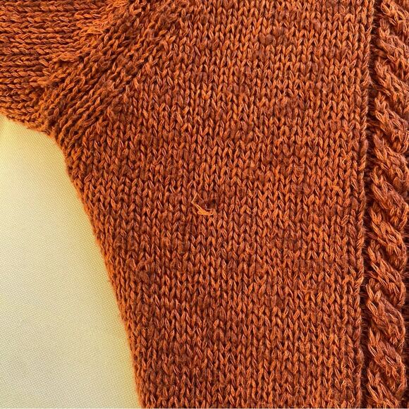 NWT Free People Red Jasper Mont Blanc Long Sleeve Mini Sweater Dress Size Large - Picture 15 of 16